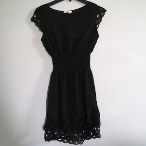 Black tiered dress